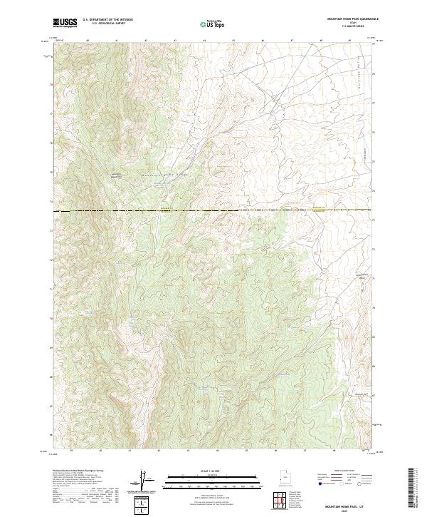 Mountain Home Pass, UT — USGS 7.5-minute topo (2023)