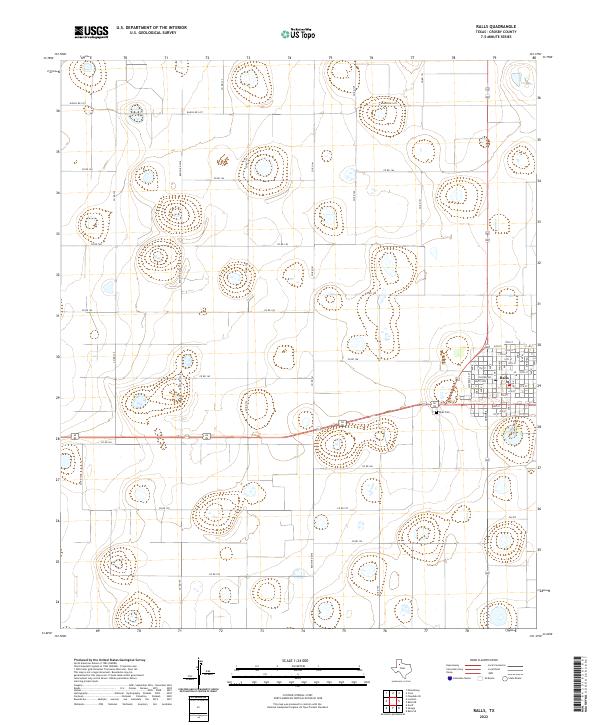 Ralls, TX — USGS 7.5-minute topo (2022)