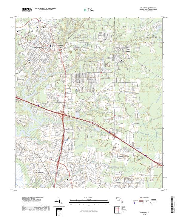 Covington, LA — USGS 7.5-minute topo (2024)