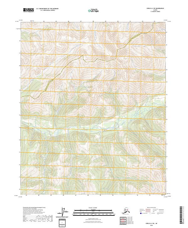 Circle A-3 SE, AK — USGS 7.5-minute topo (2024)
