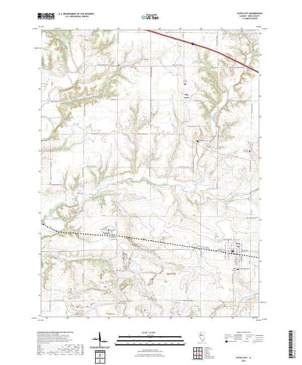 Yates City, IL — USGS 7.5-minute topo (2024)