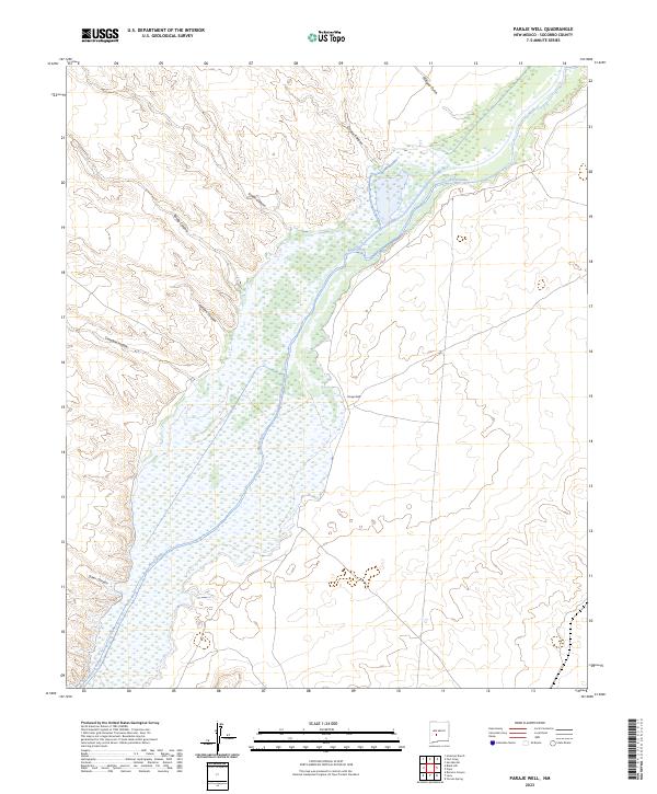 Paraje Well, NM — USGS 7.5-minute topo (2023)