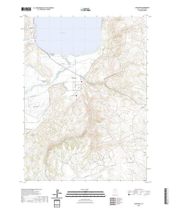 Laketown, UT — USGS 7.5-minute topo (2023)