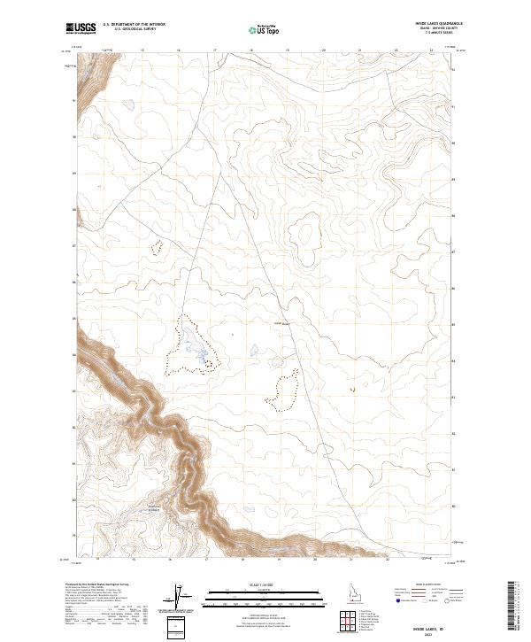 Inside Lakes, ID — USGS 7.5-minute topo (2023)