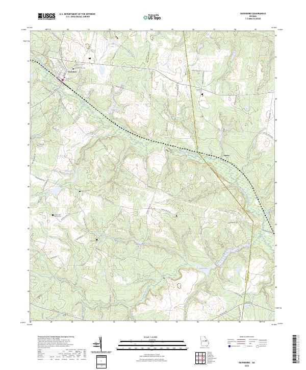 Davisboro, GA — USGS 7.5-minute topo (2024)