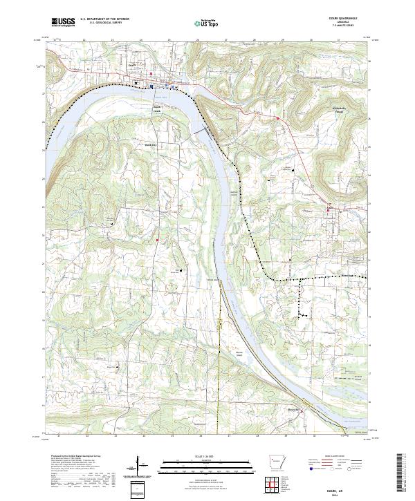 Ozark, AR — USGS 7.5-minute topo (2024)