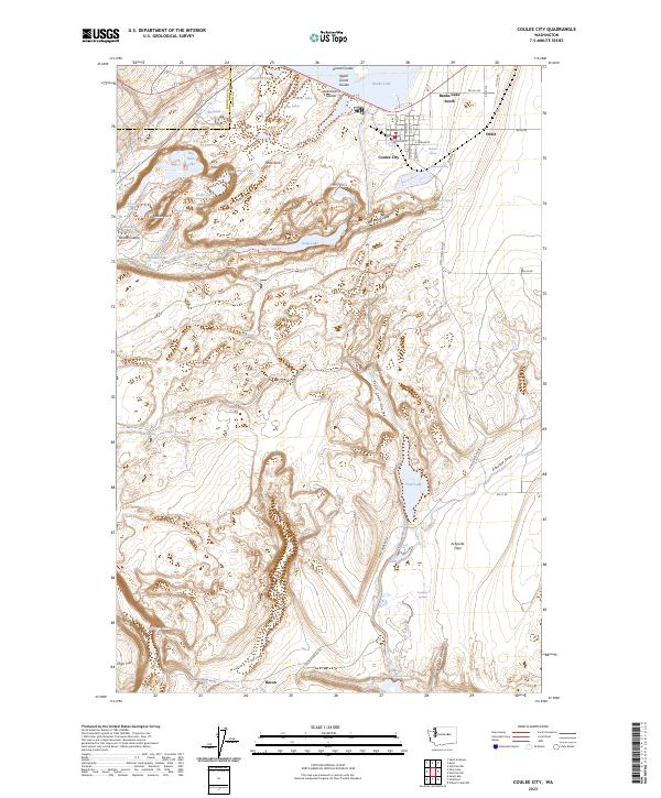 Coulee City, WA — USGS 7.5-minute topo (2023)