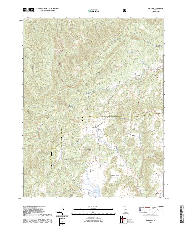 Red Ridge, UT — USGS 7.5-minute topo (2023)