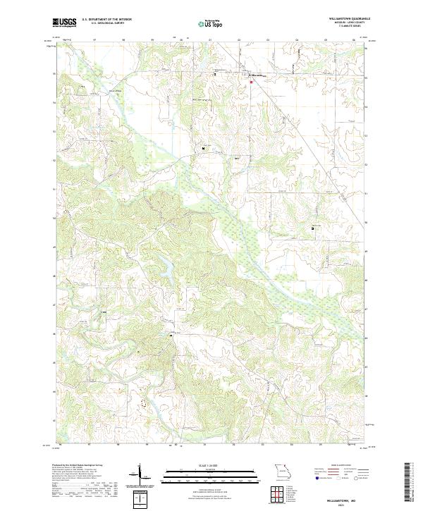 Williamstown, MO — USGS 7.5-minute topo (2021)