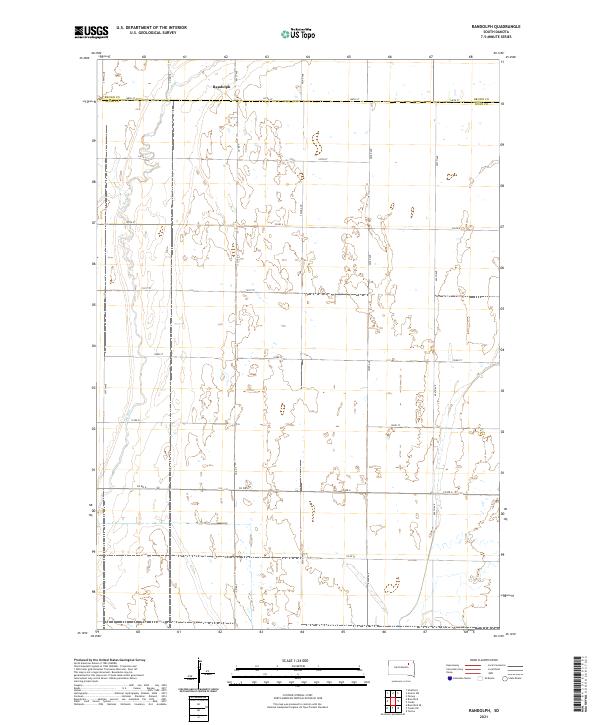 Randolph, SD — USGS 7.5-minute topo (2021)