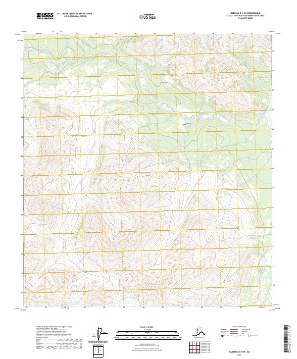 Nabesna D-4 SW, AK — USGS 7.5-minute topo (2023)