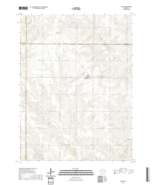 Daykin, NE — USGS 7.5-minute topo (2021)
