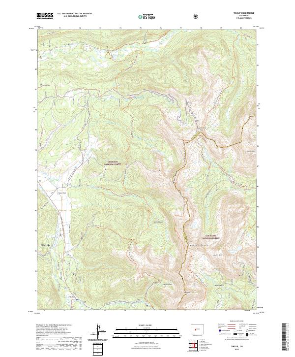 Tincup, CO — USGS 7.5-minute topo (2022)