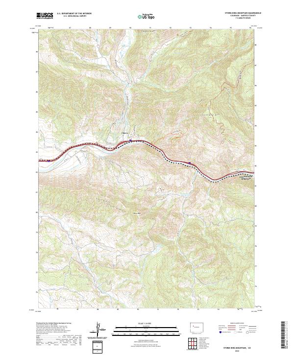 Storm King Mountain, CO — USGS 7.5-minute topo (2022)
