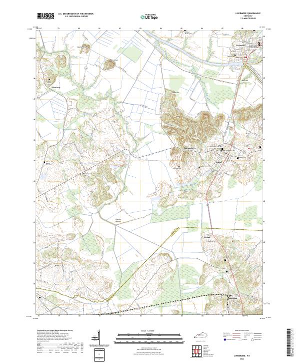 Livermore, KY — USGS 7.5-minute topo (2022)