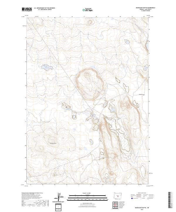 Moonlight Butte, OR — USGS 7.5-minute topo (2024)