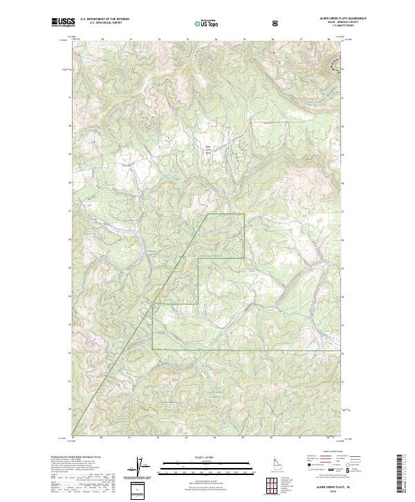 Alder Creek Flats, ID — USGS 7.5-minute topo (2024)