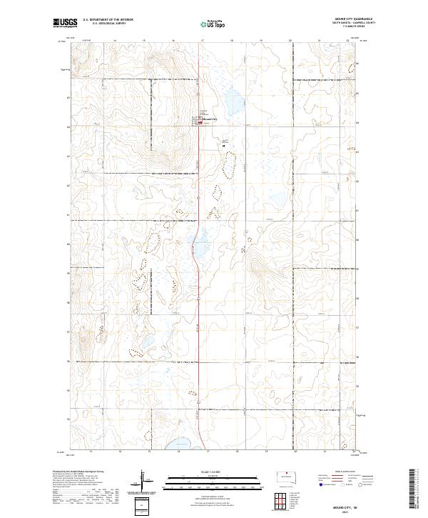 Mound City, SD — USGS 7.5-minute topo (2021)