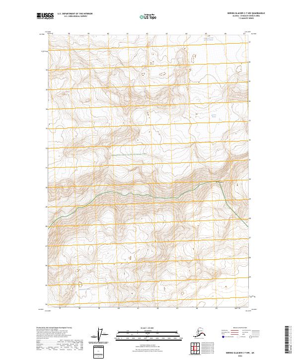 Bering Glacier C-7 NW, AK — USGS 7.5-minute topo (2024)
