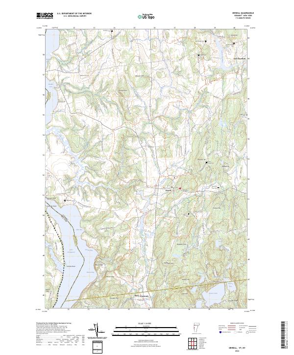 Orwell, VT-NY — USGS 7.5-minute topo (2024)