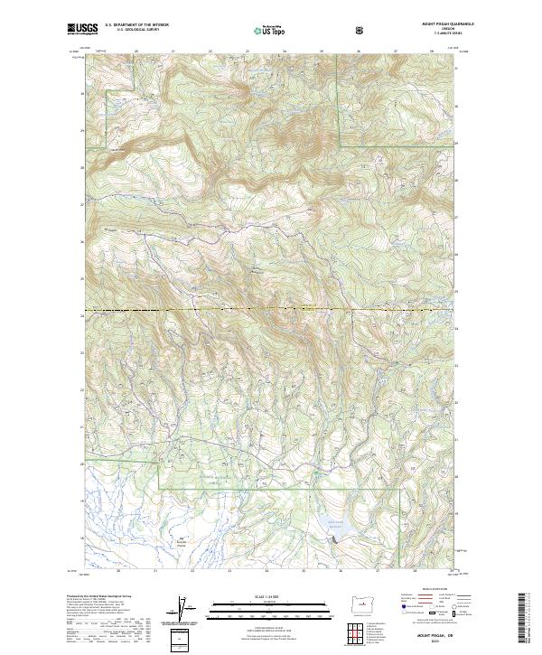 Mount Pisgah, OR — USGS 7.5-minute topo (2023)