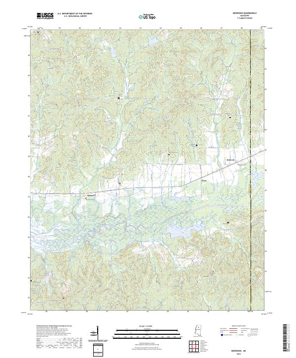 Benwood, MS — USGS 7.5-minute topo (2024)