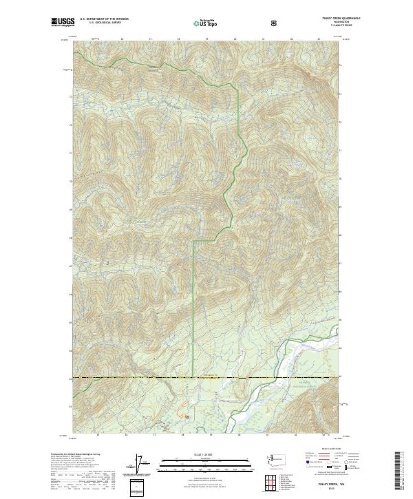 Finley Creek, WA — USGS 7.5-minute topo (2023)