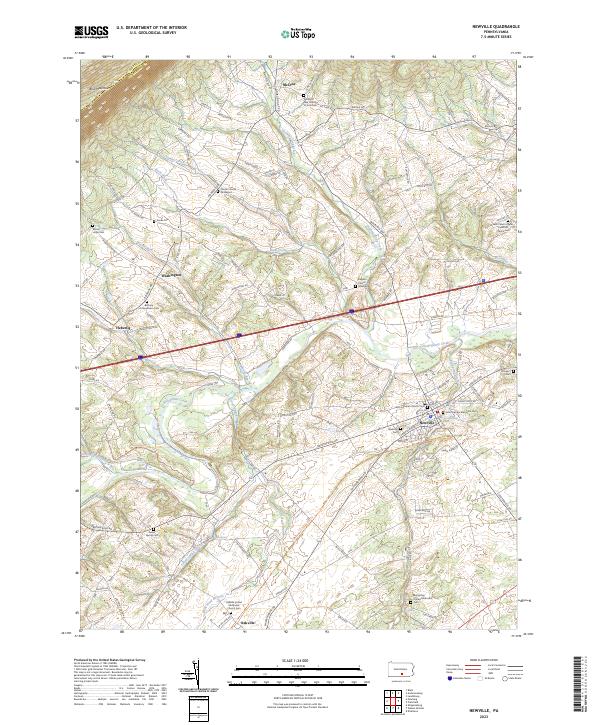 Newville, PA — USGS 7.5-minute topo (2023)