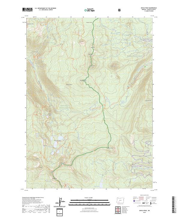 Devils Peak, OR — USGS 7.5-minute topo (2023)