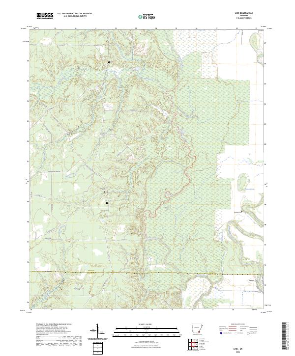 Line, AR — USGS 7.5-minute topo (2024)