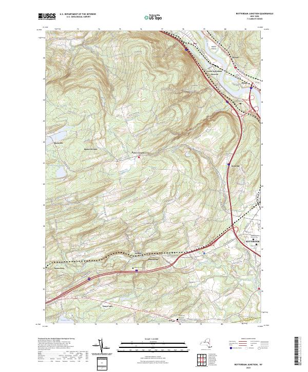 Rotterdam Junction, NY — USGS 7.5-minute topo (2023)