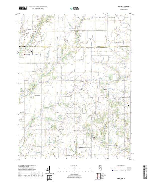 Wakefield, IL — USGS 7.5-minute topo (2024)