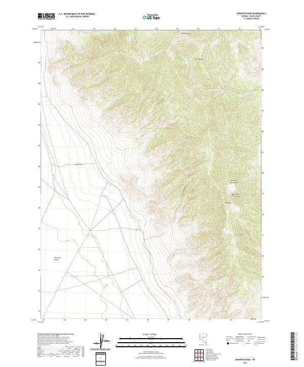Goshute Peak, NV — USGS 7.5-minute topo (2021)