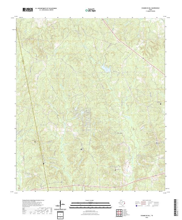 Chambliss Hill, TX — USGS 7.5-minute topo (2022)