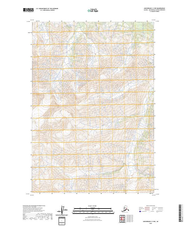 Anchorage C-3 NW, AK — USGS 7.5-minute topo (2023)