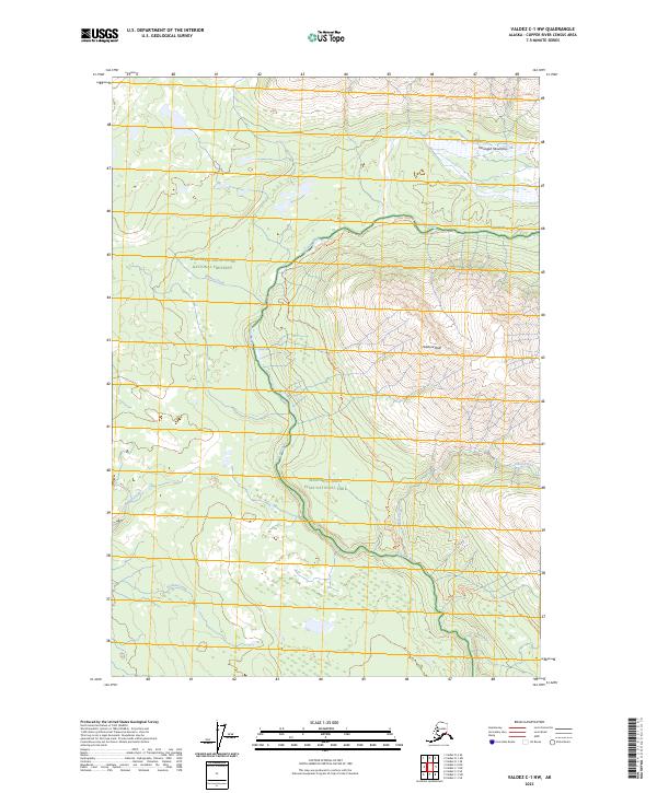 Valdez C-1 NW, AK — USGS 7.5-minute topo (2023)