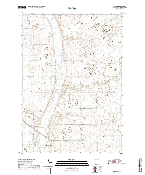Forestburg, SD — USGS 7.5-minute topo (2021)
