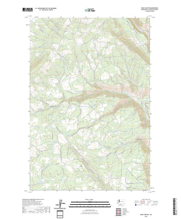 Dead Canyon, WA — USGS 7.5-minute topo (2023)