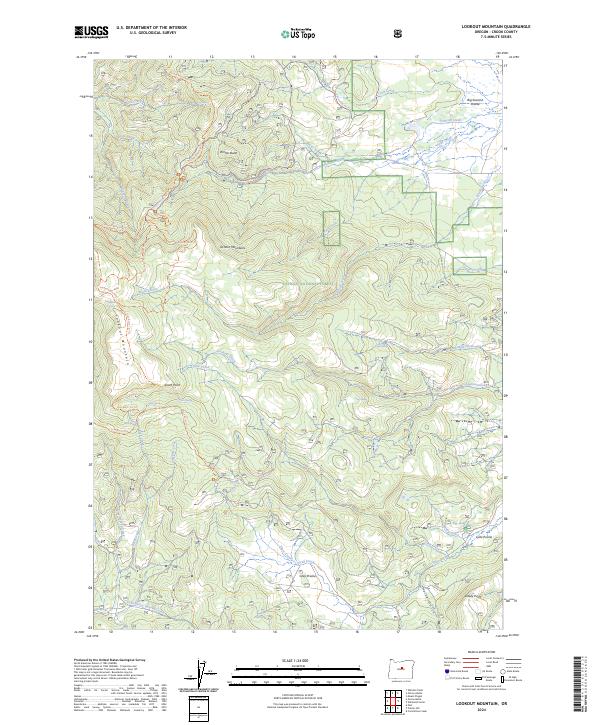 Lookout Mountain, OR — USGS 7.5-minute topo (2024)
