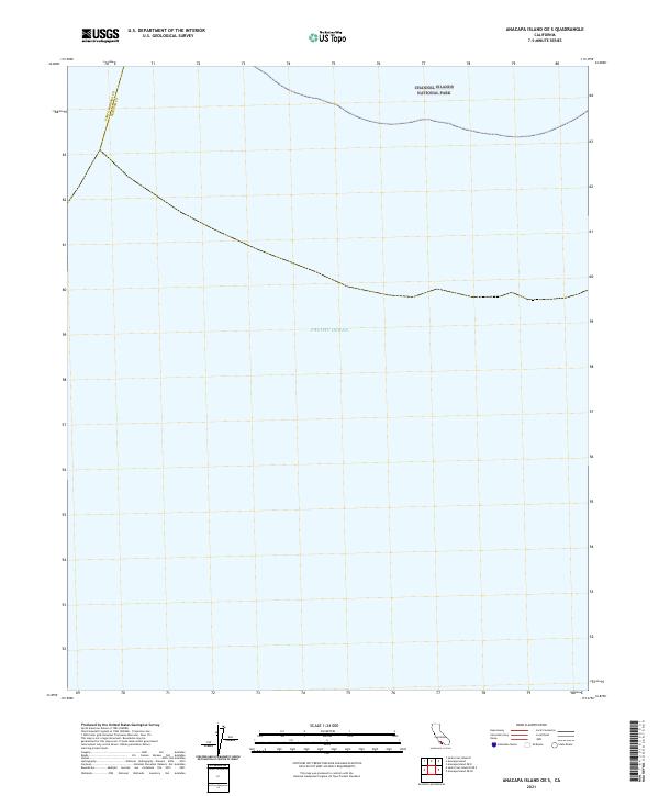 Anacapa Island OE S, CA — USGS 7.5-minute topo (2021)