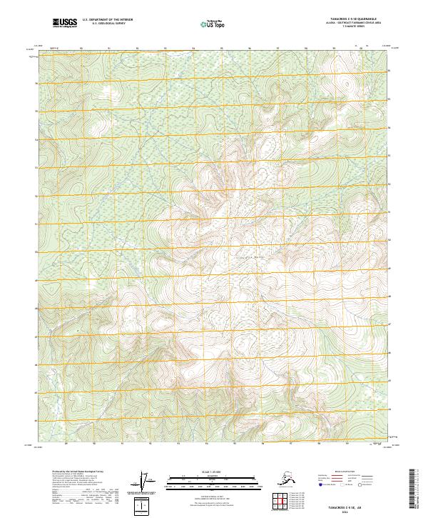 Tanacross C-5 SE, AK — USGS 7.5-minute topo (2024)