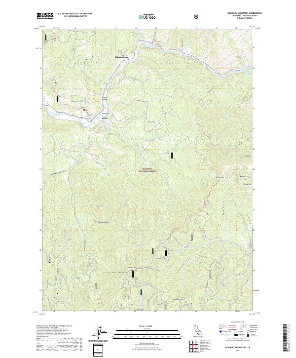 McKinley Mountain, CA — USGS 7.5-minute topo (2021)