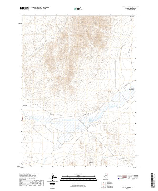 Wine Cup Ranch, NV — USGS 7.5-minute topo (2021)