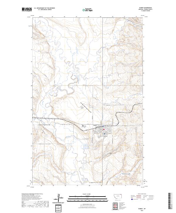 Scobey, MT — USGS 7.5-minute topo (2024)
