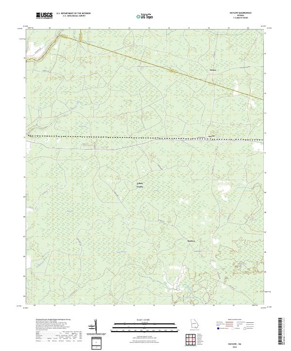 Haylow, GA — USGS 7.5-minute topo (2024)