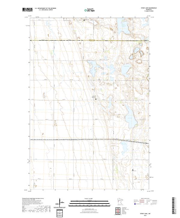 Stony Lake, MN — USGS 7.5-minute topo (2022)