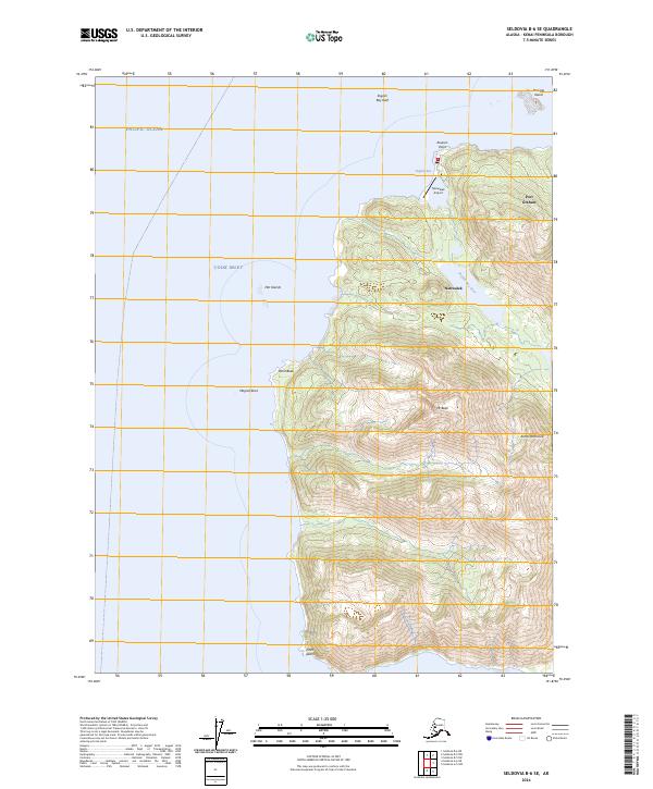 Seldovia B-6 SE, AK — USGS 7.5-minute topo (2024)