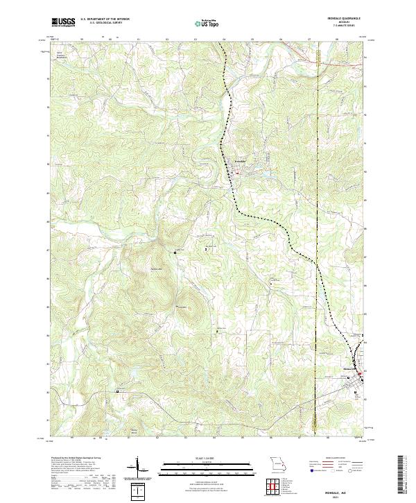 Irondale, MO — USGS 7.5-minute topo (2021)