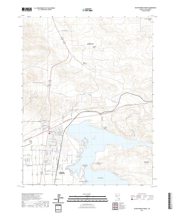 Silver Springs North, NV — USGS 7.5-minute topo (2021)