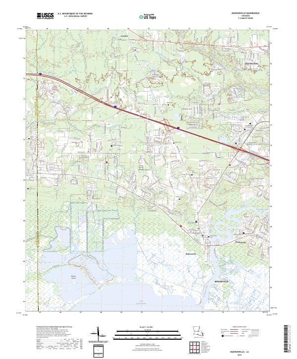 Madisonville, LA — USGS 7.5-minute topo (2024)